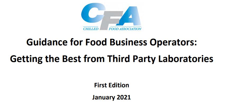 Guidance for Food Business Operators: Getting the Best from Third Party Laboratories (2021)