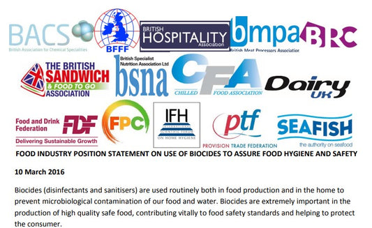 Food & Biocides Industry Group Position Paper on biocides regulation (2016)