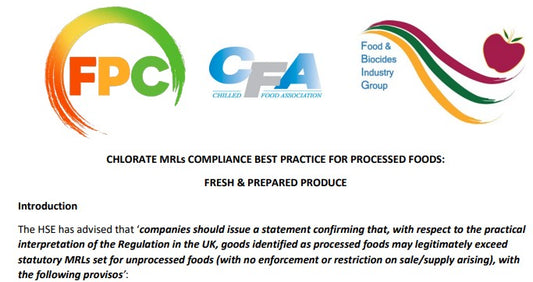 FBIG FPC CFA Chlorate MRLs compliance best practice guidance – fresh & prepared produce (7/9/20)