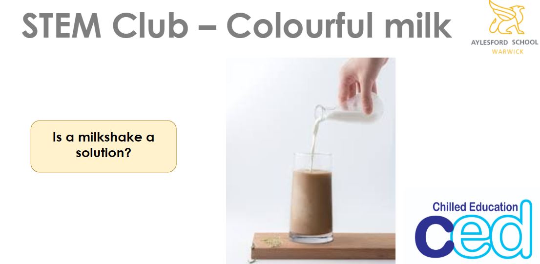 STEM Club Resources - STEM Club Activity: Colourful Milk (Presentation 1) - Free Digital Download