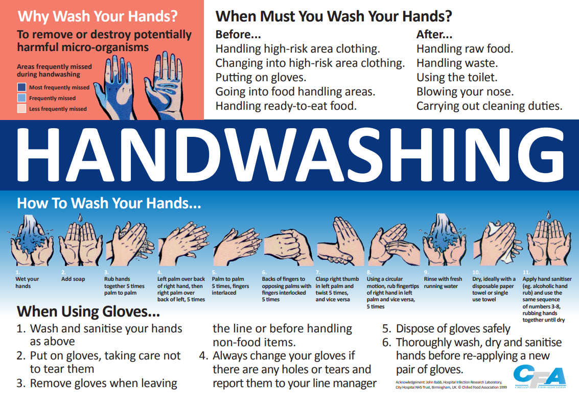 Handwash Training Poster (English) Hard Copy (bundle)